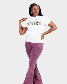 Stonewash High Waist Flare Pant — view 2