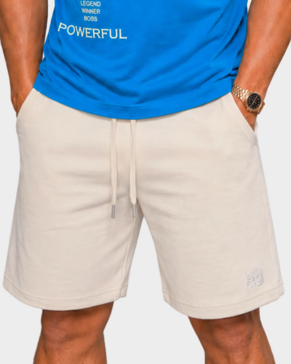 DUFFLE BAG Premium Cream Jogger Shorts