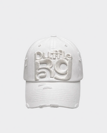 Distract & Distress | Bold Logo Trucker Hat | White Edition | By Duffle Bag Apparel — view 4