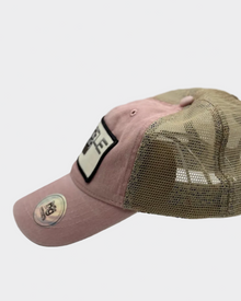 Pink Floral Trucker Hat | Duffle Bag Statement Hat — view 2