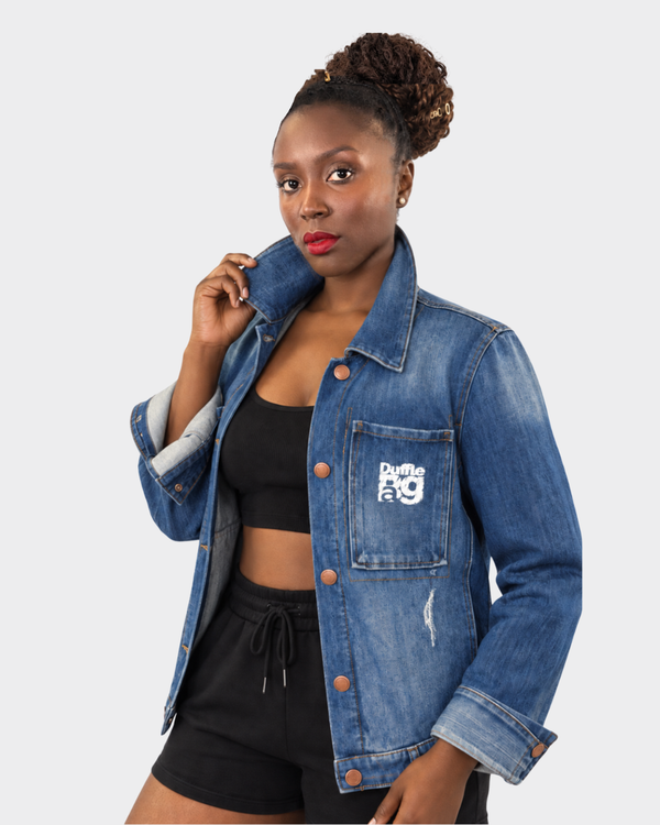 NAV™ I AM THE BAG Distressed Denim Jacket