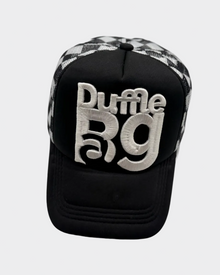 Fast Lane Checker | Trucker Hat | White Edition | By Duffle Bag Apparel — view 2