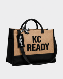 KC Ready™ Burlap Market Tote + Essential Pouch — view 2
