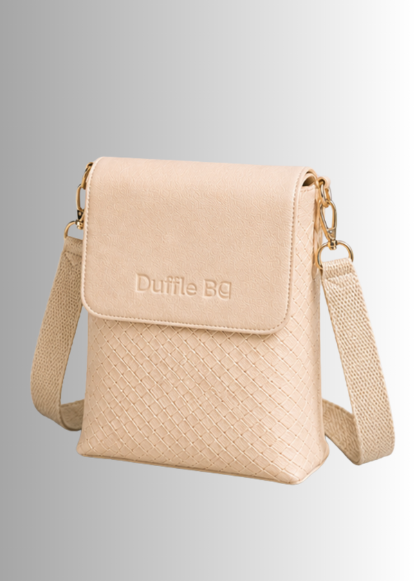 The #Cream Press Crossbody by Duffle  Bag