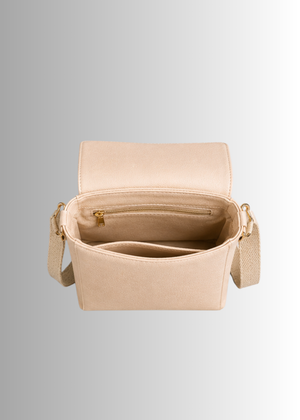 inside The #Cream Press Crossbody by Duffle  Bag