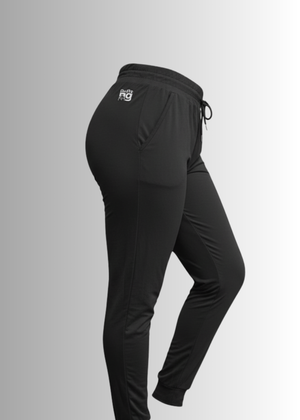 Man wearing Perfect Fit Stretch Jogger Pants in modern slim-fit with elastic waistband and ribbed cuffs