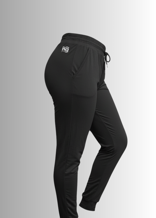 Man wearing Perfect Fit Stretch Jogger Pants in modern slim-fit with elastic waistband and ribbed cuffs