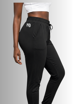 Perfect Fit Stretch Jogger Pants in lightweight stretch fabric with elastic waistband and ribbed cuffs for comfortable, stylish wear