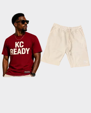 KC Ready Tee + Premium Jogger Shorts Bundle
