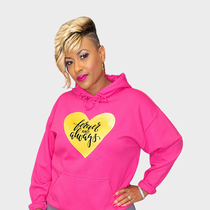 Forever & Always | Heart Hoodie | By Duffle Bag