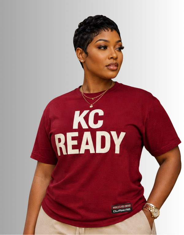 Limited edition World Class KC Ready™ tee with bold KC READY graphic and World Class Energy badge in premium soft cotton