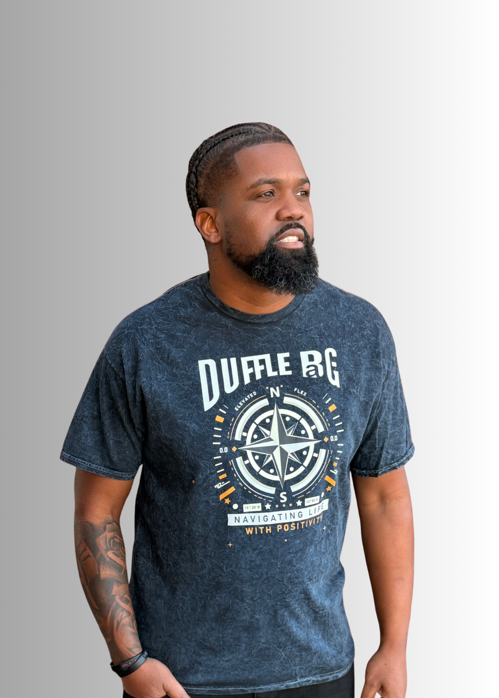NAV | Acid Wash T-Shirt | By Duffle Bag Apparel