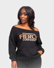 Fierce | Off the Shoulders Sweatshirt — view 1