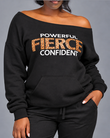 Fierce | Off the Shoulders Sweatshirt — view 3