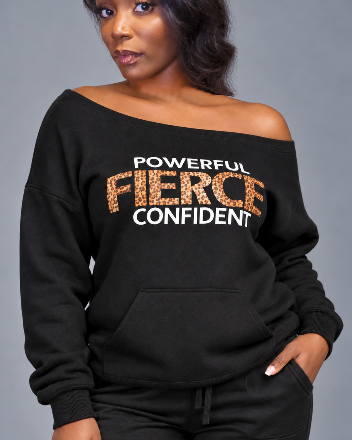 Fierce | Off the Shoulders Sweatshirt