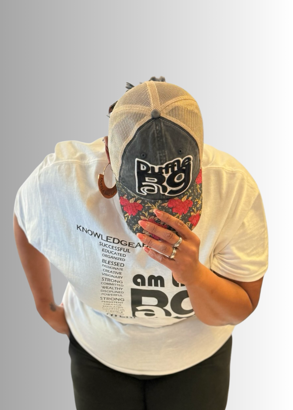 Duffle Bag Rose l Large Logo Hat