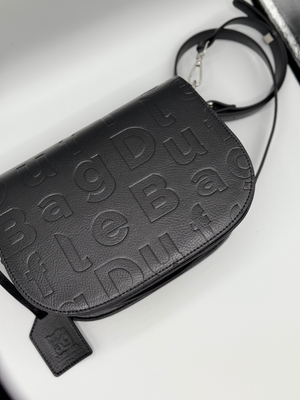 #Black Sienna Luxe Logo Crossbody Bag
