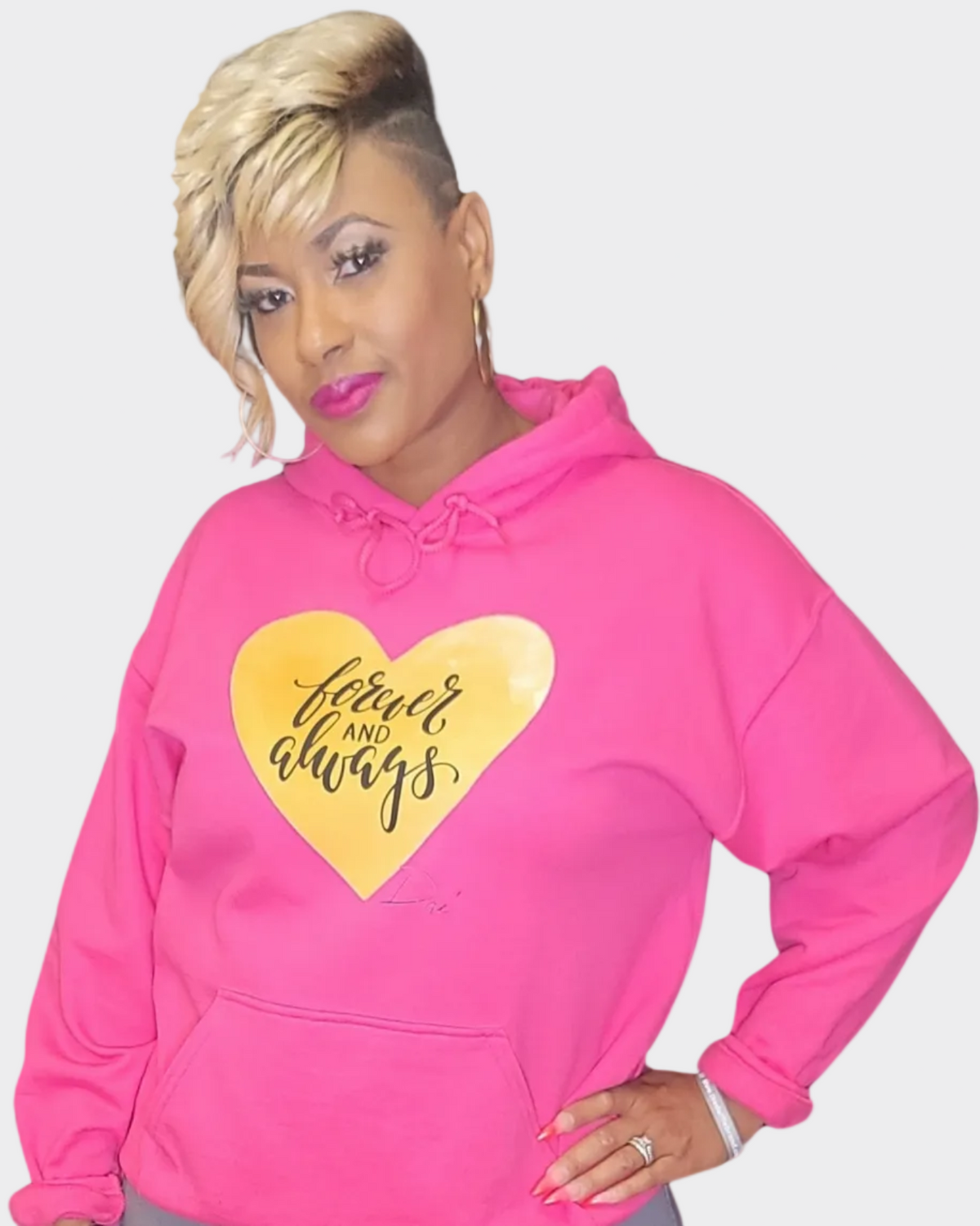 Forever & Always | Heart Hoodie | By Duffle Bag