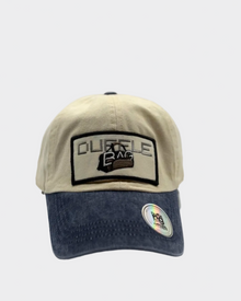 Cream & Denim Distressed Dad Hat | Duffle Bag Edition — view 2