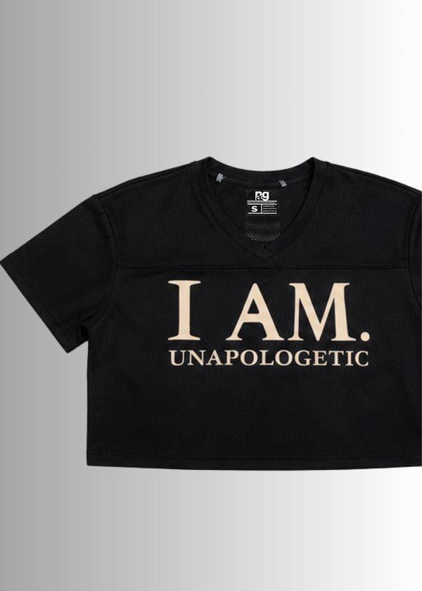 I AM. Unapologetic Mesh Crop Top