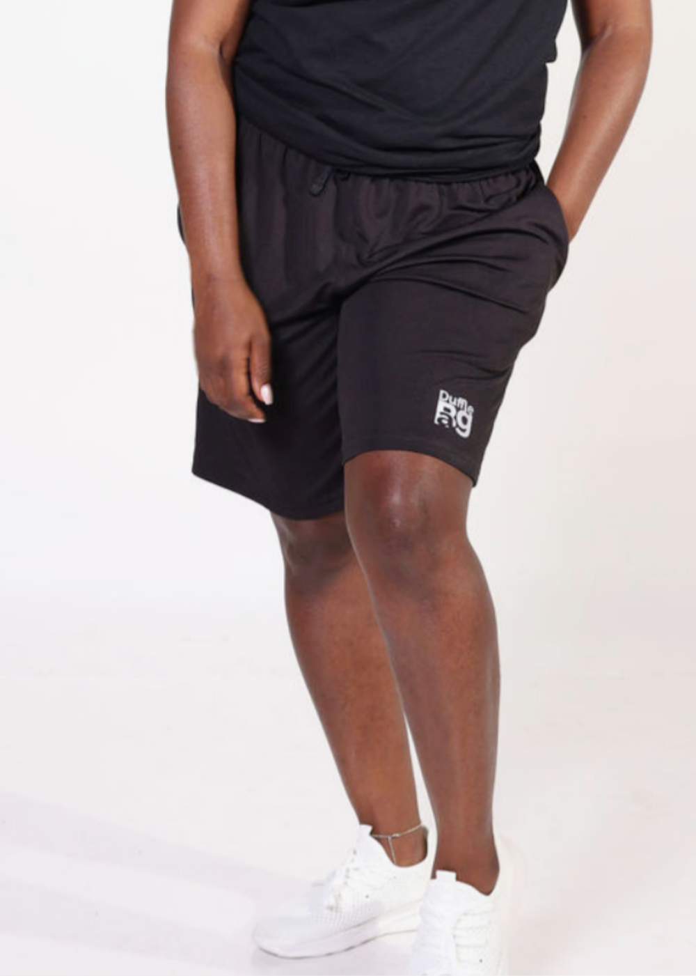 DUFFLE RUN Dri-Fit Shorts lightweight breathable moisture-wicking workout shorts with elastic waistband and side pockets