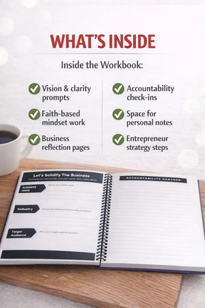 I AM THE BAG Workbook | Faith-Based Entrepreneur Workbook | Accountability Journal | Guided Business Planner
