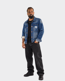 NAV™ I AM THE BAG Distressed Denim Jacket- Unisex — view 4