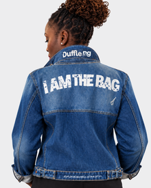 NAV™ I AM THE BAG Distressed Denim Jacket- Unisex — view 2