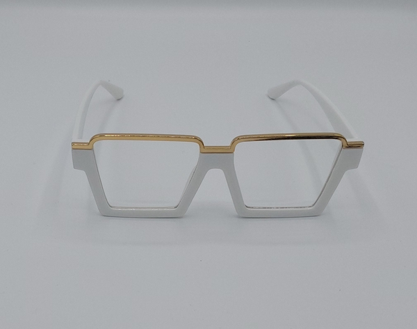 Gold White trim | Glasses | Kinda SHAI'de