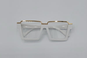Gold White trim | Glasses | Kinda SHAI'de