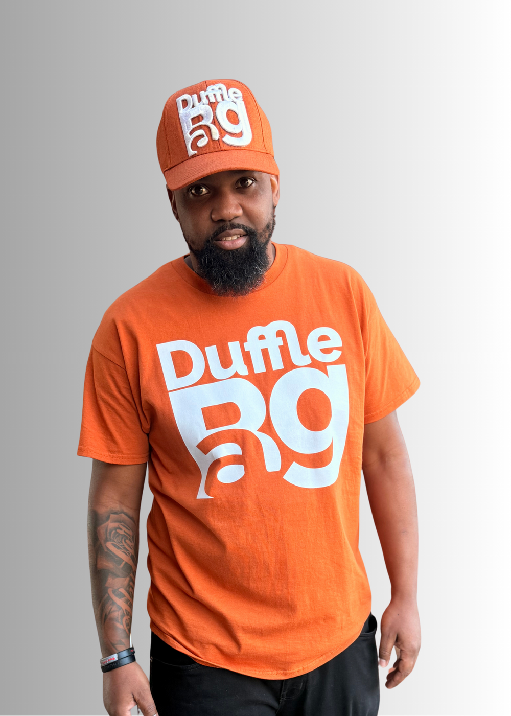 DB Rustic White | Unisex T-Shirt | Duffle Bag